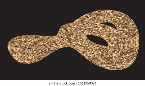 Patrón o textura de color de espiral vectorial de semitonos con puntos. Fondos de puntos rígidos con rectángulos