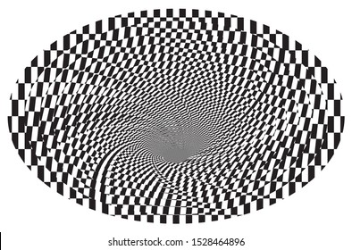 Dotted Halftone Vector Spiral Pattern or Texture. Stipple Dot Backgrounds with rectangular elements
