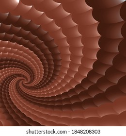 Dotted Halftone Vector Spiral Pattern or Texture. Stipple Dot Backgrounds with Ellipses