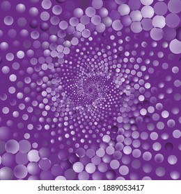 Dotted Halftone Vector Spiral Pattern or Texture. Stipple Dot Backgrounds with Ellipses