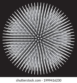 Dotted Halftone Vector Spiral Pattern or Texture. Spiral Design element with white Cones