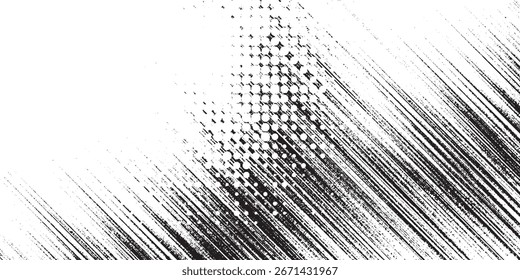 Ondas punteadas de medio tono. Formas líquidas Abstractas, efecto de onda ondas de textura de gradiente punteado conjunto de símbolos de Vector aislados. Ondas de puntos gráficos de semitono.