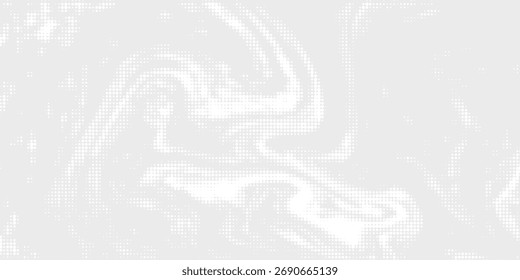 Ondas punteadas de medio tono. Formas líquidas Abstractas, efecto de onda ondas de textura de gradiente punteado conjunto de símbolos de Vector aislados. Ondas de puntos gráficos de semitono.	