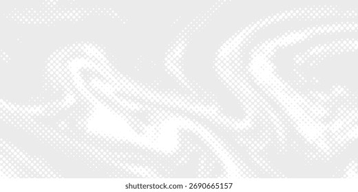 Dotted halftone waves. Abstract liquid shapes, wave effect dotted gradient texture waves isolated vector symbols set. Halftone graphic dots waves.	
