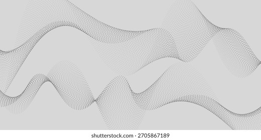 Dotted halftone waves. Abstract liquid shapes, wave effect dotted gradient texture waves isolated vector symbols set. Halftone graphic dots waves. Wave dotted halftone, creative shape abstract