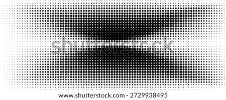 Dotted halftone waves. Abstract liquid shapes, wave effect dotted gradient texture waves isolated vector symbols set. Halftone graphic dots waves. Wave dotted halftone, creative shape abstract