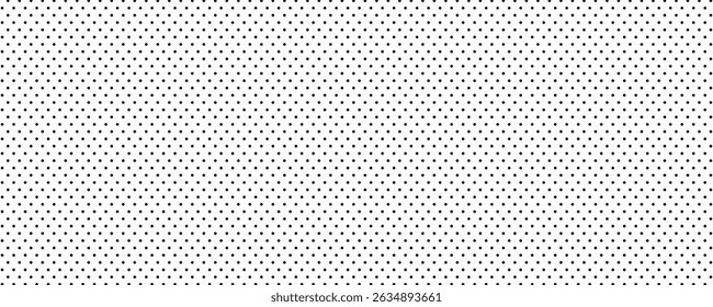 Dotted hexagon seamless pattern for bullet journal. Black dot texture. Black dot hexagon for notebook paper. Vector illustration on white background.