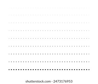 dotted horizontal line dashed collection