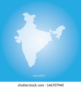 Dotted india map