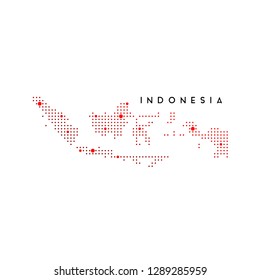 dotted indonesia map logo design inspiration