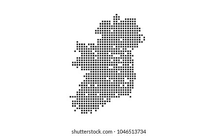 Dotted ireland map
