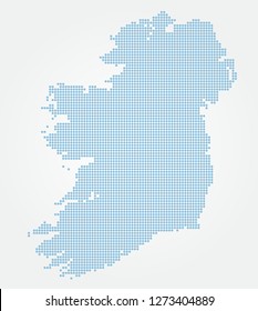 dotted ireland map
