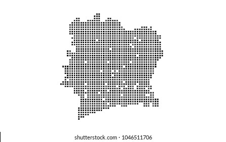 dotted ivorycoasthigh map