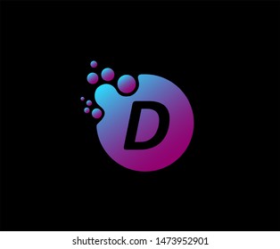 Dotted Letter B Logo design. Technology Logo Design Element. Design Vector with Dots