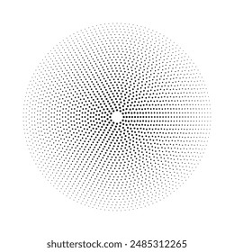 Dotted line circle, radar screen concentric circles elements, spaced concentric circle, ring sound wave, line in a circle concept vector 
