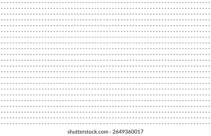 Conexão de linha pontilhada. tipos diferentes de linha tracejada longa. coleção de linhas para páginas de bloco de notas. padrão gráfico perfeito com listras pretas  Ilustração de vetor .
