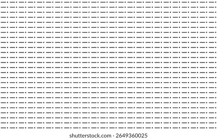 Conexão de linha pontilhada. tipos diferentes de linha tracejada longa. coleção de linhas para páginas de bloco de notas. padrão gráfico perfeito com listras pretas  Ilustração de vetor .