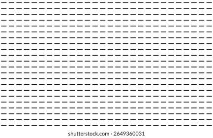 Conexão de linha pontilhada. tipos diferentes de linha tracejada longa. coleção de linhas para páginas de bloco de notas. padrão gráfico perfeito com listras pretas  Ilustração de vetor .