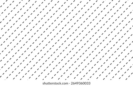 Conexão de linha pontilhada. tipos diferentes de linha tracejada longa. coleção de linhas para páginas de bloco de notas. padrão gráfico perfeito com listras pretas  Ilustração de vetor .