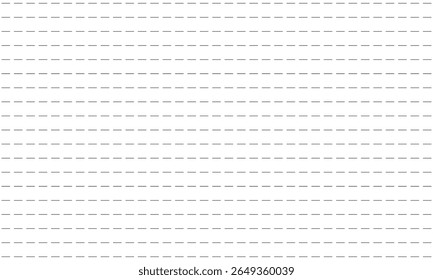 Conexão de linha pontilhada. tipos diferentes de linha tracejada longa. coleção de linhas para páginas de bloco de notas. padrão gráfico perfeito com listras pretas  Ilustração de vetor .