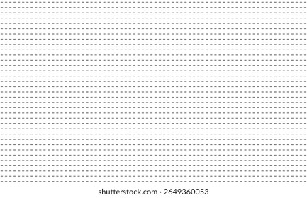 Conexão de linha pontilhada. tipos diferentes de linha tracejada longa. coleção de linhas para páginas de bloco de notas. padrão gráfico perfeito com listras pretas  Ilustração de vetor .