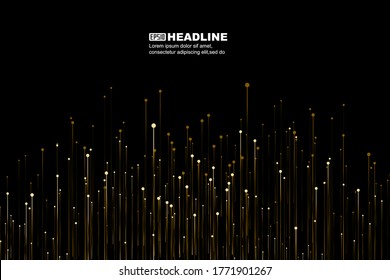 The dotted line constitutes the upward launch line, the background of big data and communication technology.