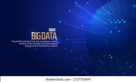  Dotted line, digital earth, internet network technology big data background