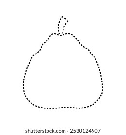 dotted line drawing of a ugli fruit for children's drawing practice. You can use it for children books, web design, posters, campaigns, and many more. 