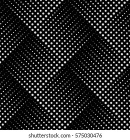 Dotted Line Geometric Seamless Pattern. Repeating Dotted Lines. Dots Of The Different Size. Monochrome.  Vector Backdrop For Your Design.   Texture Pattern Swatches Included In File.