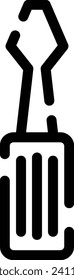 Dotted line icon driver illustration