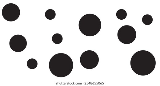 Icono de línea punteada. Líneas geométricas circulares para el diseño del Web. Ilustración vectorial aislada.