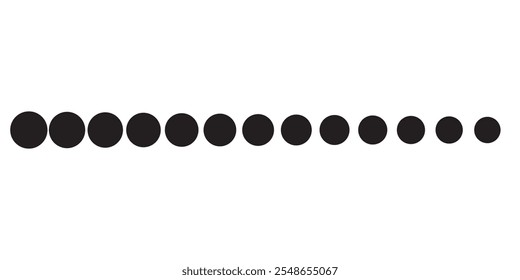 Dotted line icon. Geometric circle lines for web dasign. Vector illustration isolated.