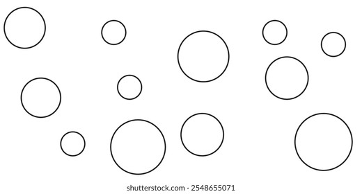 Dotted line icon. Geometric circle lines for web dasign. Vector illustration isolated.