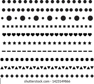 dotted line icon on white background. flat style. set dotted line icon for your web site design, logo, app, UI. lines and dots symbol. dots sign. 