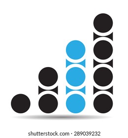 Dotted Line Logo Vector Design Element .