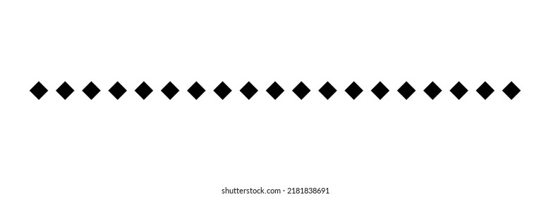 Dotted line simple shape vector. 