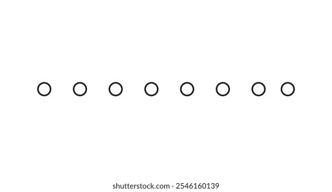 dotted line simple shape vector symbol icon design.