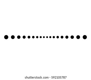 dotted line simple shape vector symbol icon design. Beautiful illustration isolated on white background