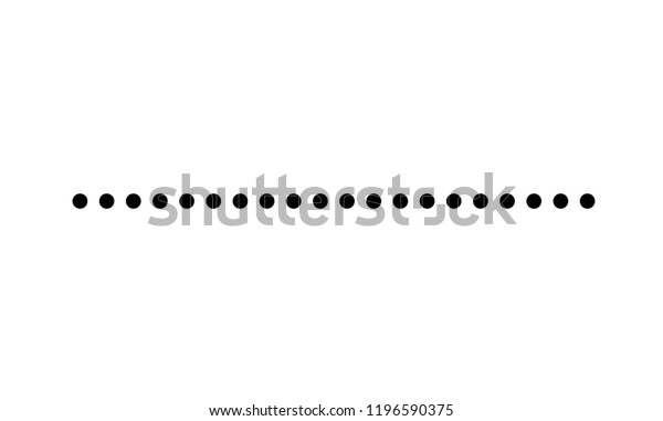 Dotted Line Simple Shape Vector Symbol Stock Vector (Royalty Free ...