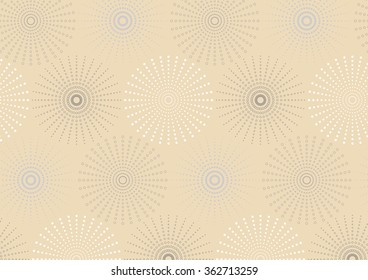 Dotted line spherical geometric pattern. Endless texture. Pattern swatches included in file.