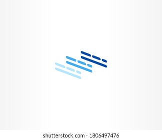dotted line vector logo design template