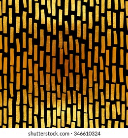 dotted linear golden seamless pattern