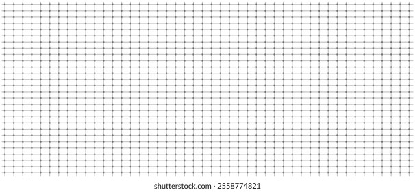 Dotted and linear seamless bullet journal pattern texture. Dotted squared grid graph paper background template for notebook. Editable stroke.