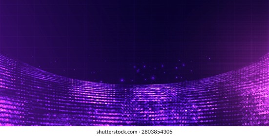 Dotted lines glowing, internet network speed, techology futuristic background. Vector illustration
