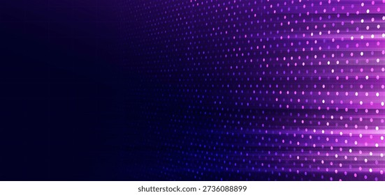 Dotted lines, internet network speed, techology futuristic background. Vector illustration