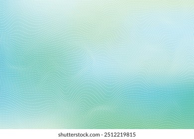 Dotted Lines On Blue Graident Mesh Background. Vector Illustration For Fashion, Ecommerce, Data Network Connection Concept etc.