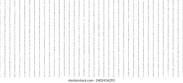 Dotted lines seamless pattern. Black and white stippled background. Vertical dot stripes repeating wallpaper. Abstract minimalistic texture. Monochrome textured backdrop. Vector 