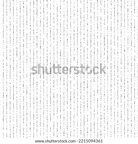 Dotted lines seamless pattern. Black and White stipple background. Vertical Polka dot stripes repeating wallpaper. Abstract minimalistic texture. Monochrome texture. 