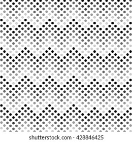 Dotted lines zigzag pattern with stylish retro color tones