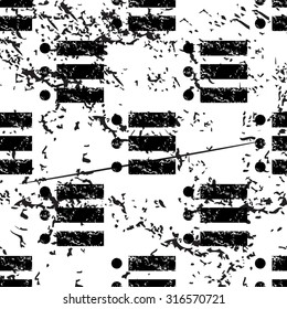 Dotted list pattern, grunge, black image on white background